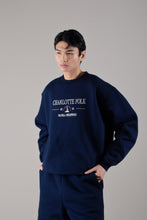 Load image into Gallery viewer, Old Times Treasure Sweater (Navy Blue)

